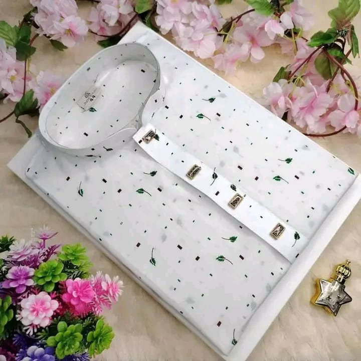 জামদানির সুতি পাঞ্জাবি (কোড-০৭)